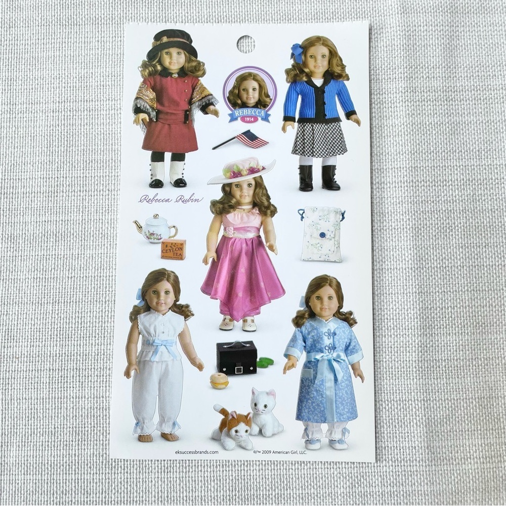 NEW 2009 American Girl REBECCA - 1 Sticker sheet